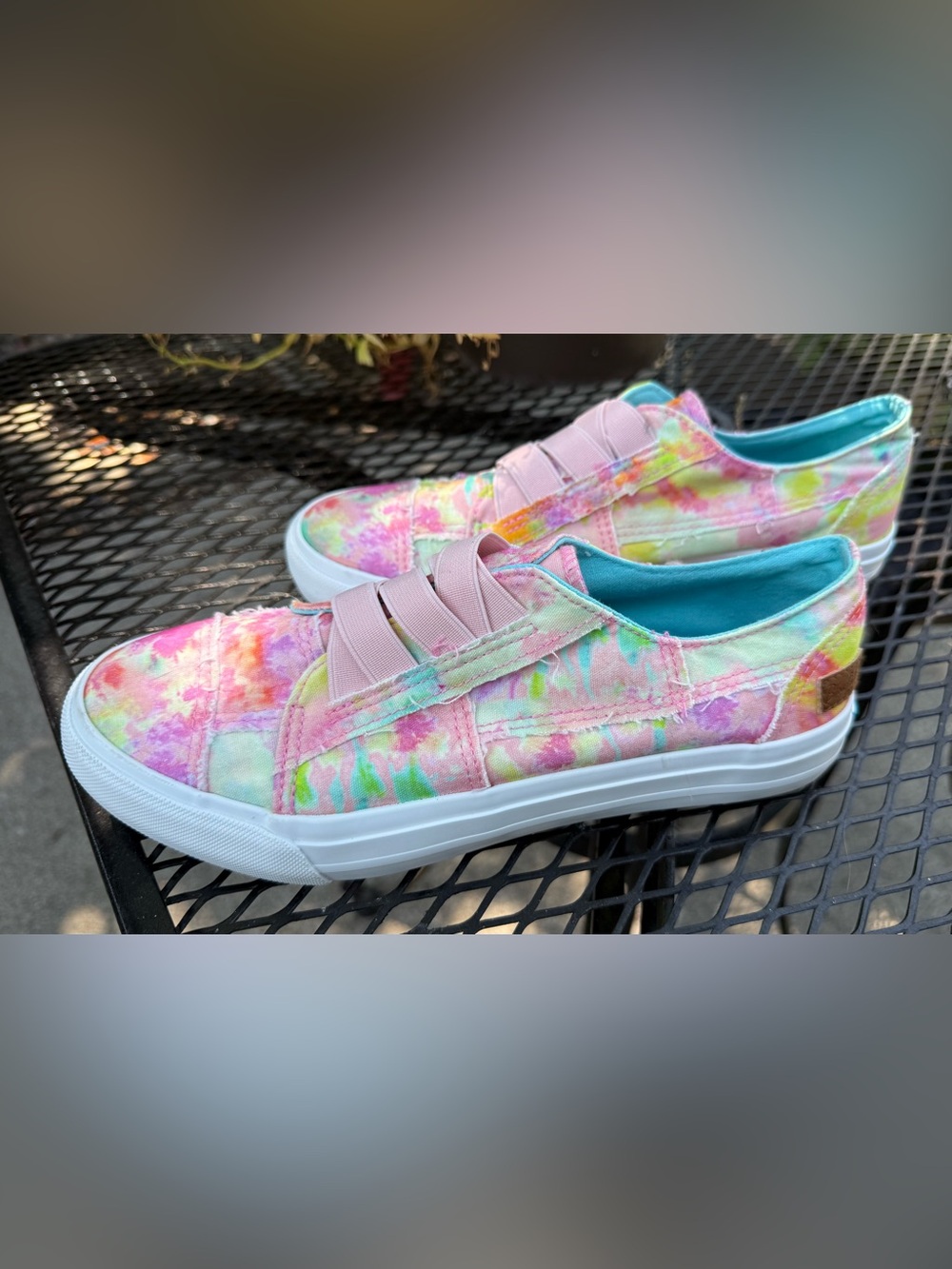 Blowfish Pink Multi Tie-Dye Slip-On Sneakers